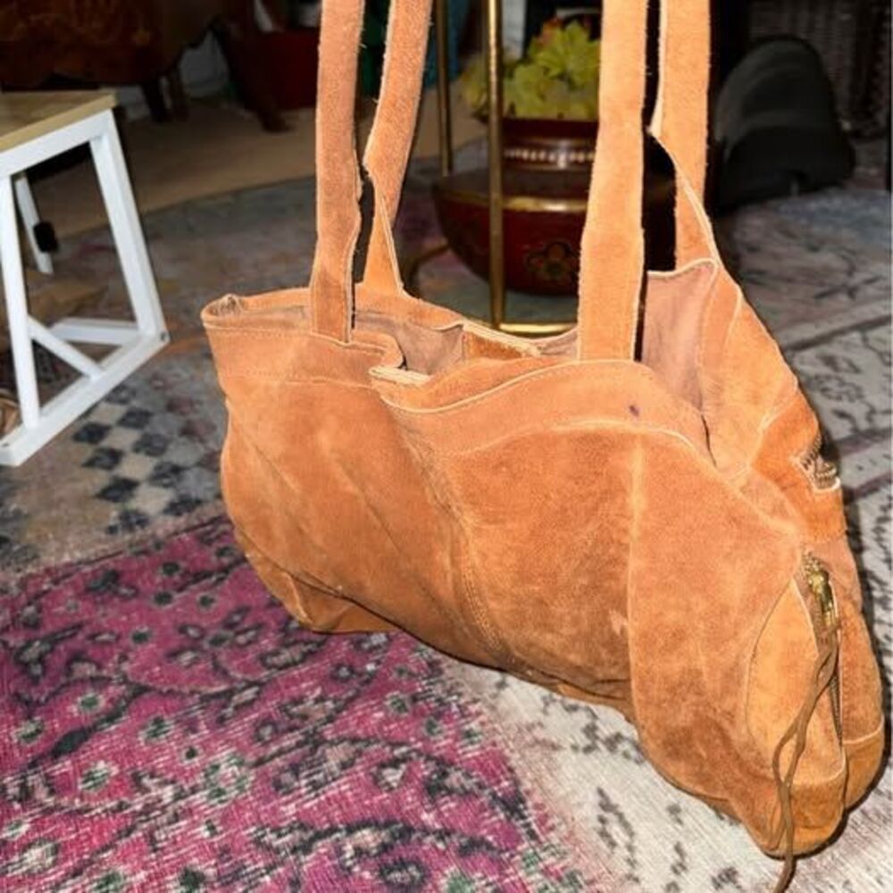 Brown leather and suede purse all saints Jean Rey suede brown